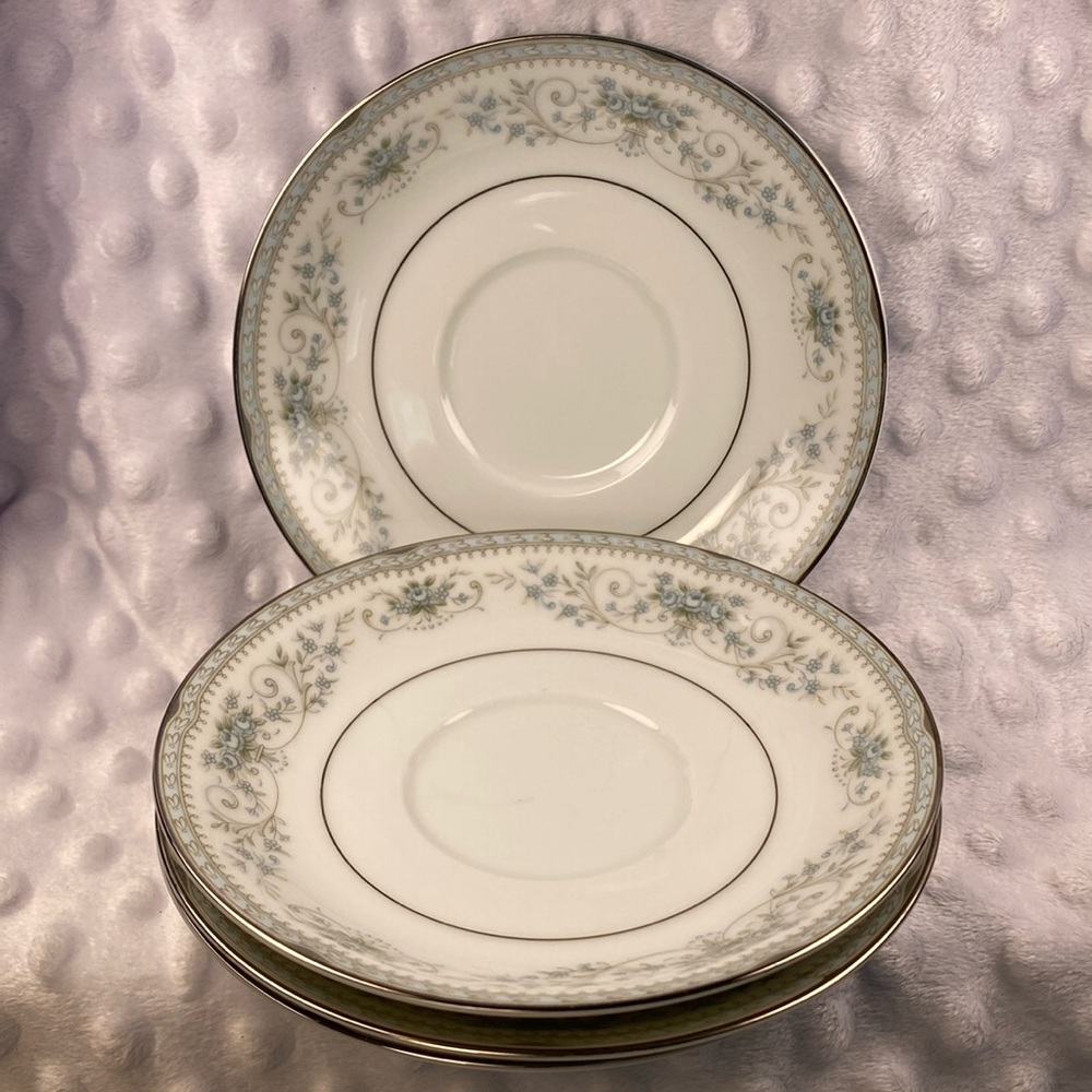 Vintage Noritake "Colburn" 6107 Fine China 5.75" Saucer Plates - Set of 4